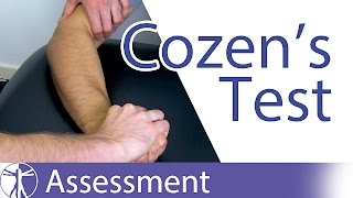 Cozens Test  Lateral Epicondylitis  Tennis Elbow Diagnosis [upl. by Adnical541]