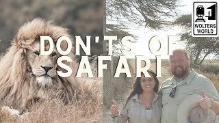 African Safaris  What NOT to Do on a Safari [upl. by Mohkos516]