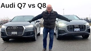 New 2019 Audi Q8 vs Q7  Which one is best for you [upl. by Huckaby651]