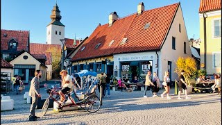 Sweden Walks Visby Gotland Streets and people in medieval world heritage town [upl. by Bunns]