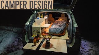 How I Built my Subaru Camper New Design [upl. by Aloap490]