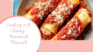 Cooking with Sammy Crepe style Manicotti [upl. by Tillman]