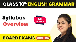 Class 10 English Grammar Syllabus 202324 Overview Class 10 English Grammar Syllabus 202324 CBSE [upl. by Aicena]