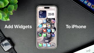 How To Add Widgets To iPhone Home Screen  iOS 18 Tips [upl. by Eilrahs]