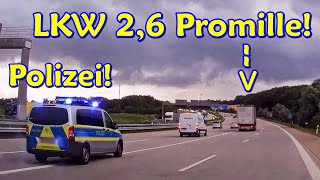 Betrunkener LKWFahrer  DDG Dashcam Germany  319 [upl. by Li157]