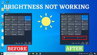 Brightness not working windows 10 [upl. by Aicilat]