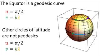 Tensor Calculus 16 Geodesic Examples on Plane and Sphere [upl. by Dahraf617]