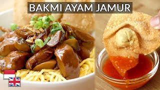 Resep Bakmi Ayam Jamur amp Pangsit Gorengnya Ala Bakmi GM [upl. by Allista467]