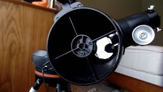 Celestron 114LCM collimation easier method [upl. by Eibloc]