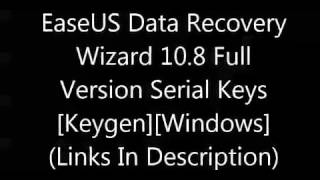 EaseUS Data Recovery Wizard 10 8 Full Version Serial Keys KeygenWindows [upl. by Susanna]