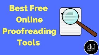 Best Free Online Proofreading Tools  Digital U [upl. by Pearl11]