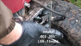 Single Cylinder Briggs and Stratton OHV VALVE ADJUSTMENT Procedure and Specs [upl. by Nuahsor]