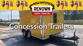 Concession Trailer  Mobile Food Trailer  Renown Cargo Trailers [upl. by Ataymik]