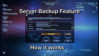 FFXIV Server Backup Feature  How It Works [upl. by Enilauqcaj]