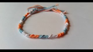 DIY  Bracelet Brésilien Rond Tuto Facile [upl. by Yasdnil95]