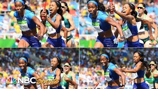 How Allyson Felix and Team USA won gold after dropping the baton  NBC Sports [upl. by Niamert40]