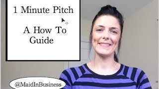 1 Minute Sales Pitch  A How To Guide [upl. by Nehr213]