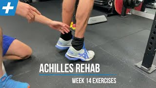 Achilles Tendon Rupture Rehab Exercises  Week 14  Tim Keeley  Physio REHAB [upl. by Ly]