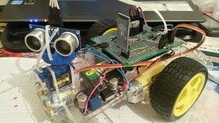 HCSR04 Ultrasonic Arduino Rover FRDM KL25Z [upl. by Bruell]