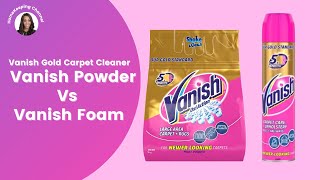 Vanish Powder Vs Vanish Foam Honest Carpet Cleaning Review [upl. by Nonnag]