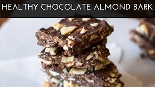 Healthy Dark Chocolate Almond bark BarkThins [upl. by Shara]