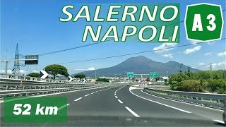 A3  SALERNO  NAPOLI  Percorso completo [upl. by Gnol]