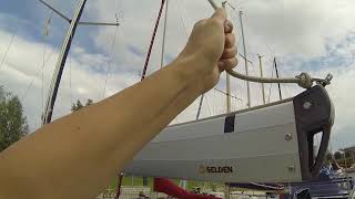 How to remove mainsail from seldén furling mast  detailed version [upl. by Fran]