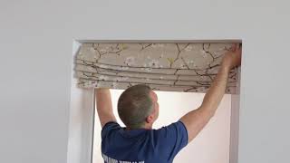 4 How to install roman blinds [upl. by Ardnasil]