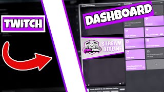 HOW TO Setup And Use The Twitch Channel DASHBOARD  Twitch Dashboard Tutorial [upl. by Kirbie]