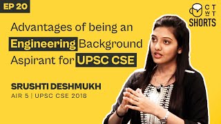 Advantages For Engineering Background Students in UPSC Preparation  IAS Srushti Deshmukh [upl. by Griffis]