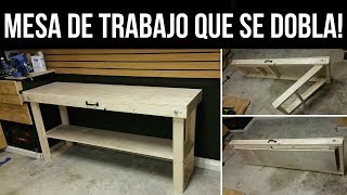 Cómo Construir Una Mesa De Trabajo Que Se Dobla [upl. by Airtemak]