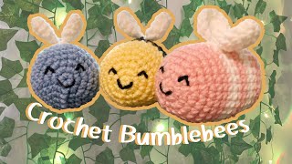 Crochet Cute Bumblebee Amigurumi Tutorial [upl. by Anigue]