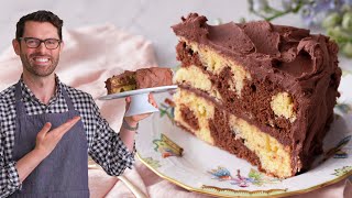 Easy Marble Cake Recipe  Preppy Kitchen [upl. by Assanav]