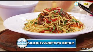 Fideos con vegetales salteados [upl. by Beatrisa460]