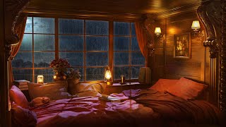 Rain on Window with Wind Sounds  Heavy Rain Sounds for Sleep Study and Relaxation  3 Hours [upl. by Yesrej133]