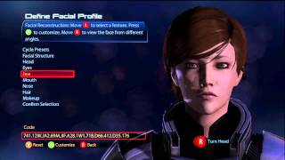 Mass Effect 3  Character Creation Guide  Walkthrough MAKING A HOT GIRL [upl. by Schuster]