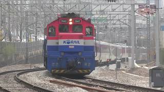 4K EMD GT26 CW2 KORAIL Saemaeul and other services South Korea [upl. by Bran]