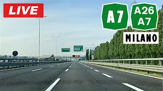 LIVE  giro per MILANO  A7  Milano  Novi Ligure [upl. by Eniamsaj]