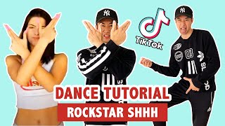 ROCKSTAR DANCE TUTORIAL  TIK TOK DANCE [upl. by Nelrac]