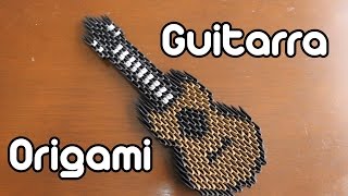 Guitarra De Origami  Guitar Origami TUTORIAL [upl. by Qifahs]