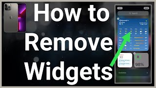 How To Remove Widgets From iPhone [upl. by Garrity]