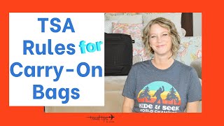 Basic TSA Rules For CarryOn Bags [upl. by Innavoij]