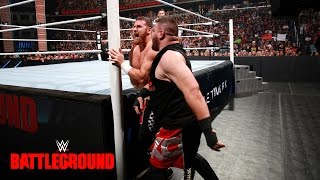 Sami Zayn vs Kevin Owens WWE Battleground 2016 on WWE Network [upl. by Ahsatsana]