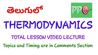 Thermodynamics Class 11 in Telugu [upl. by Weasner]