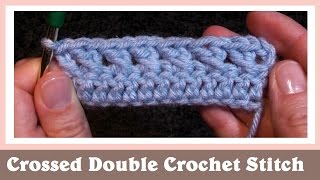 Crossed Double Crochet Stitch [upl. by Sabir]