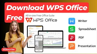 How to Download and Install WPS Office Free  Word Excel PowerPoint Setup [upl. by Dorehs]