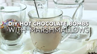 DELICIOUS Hot Chocolate Bombs with Marshmallows  DIY Hot Chocolate Recipe  Better Homes amp Gardens [upl. by Melantha328]