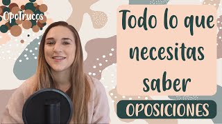 OPOSICIONES para PRINCIPIANTES 👶🏼 ¿QUÉ son ¿CUÁNTAS existen ¿CUÁL ELEGIRESTUDIAR como opositor 🤔 [upl. by Eiro]