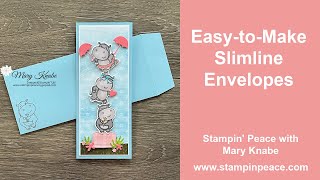 EasytoMake Envelopes for Slimline Cards [upl. by Yenduhc]