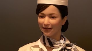 Japanese hotel boasts robotic staff [upl. by Audwen]